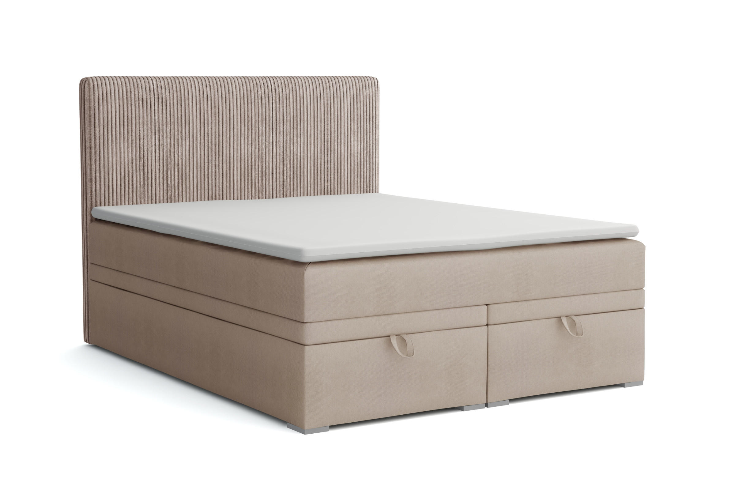 Deine Möbel 24 Boxbett Beige 200x200 cm