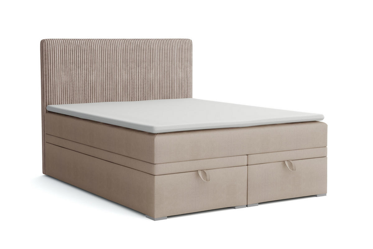 BOXBETT DAGA 200/200 in Beige - Beige, Holz/Holzwerkstoff (200/200cm) - Deine Möbel 24