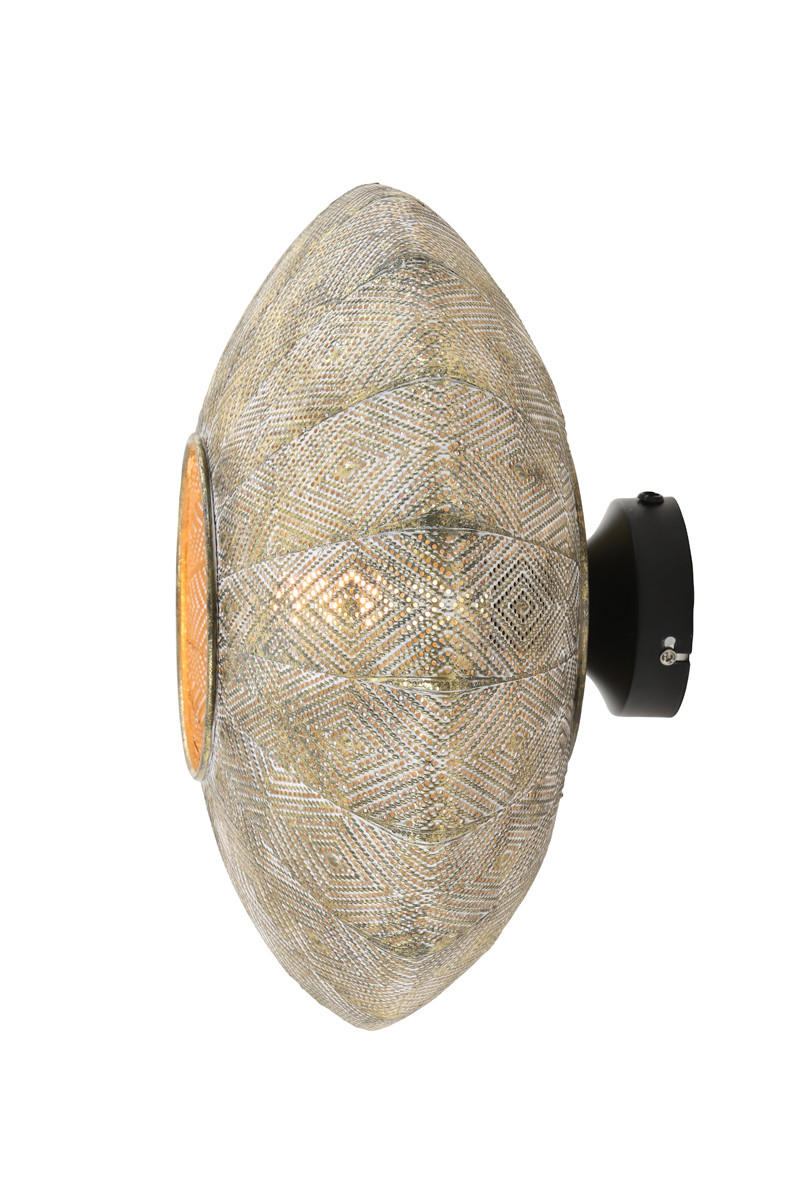 WANDLEUCHTE Lavello Gold Ø37,5/22 cm - Goldfarben, Metall (37.5/22/37.5cm) - Light & Living