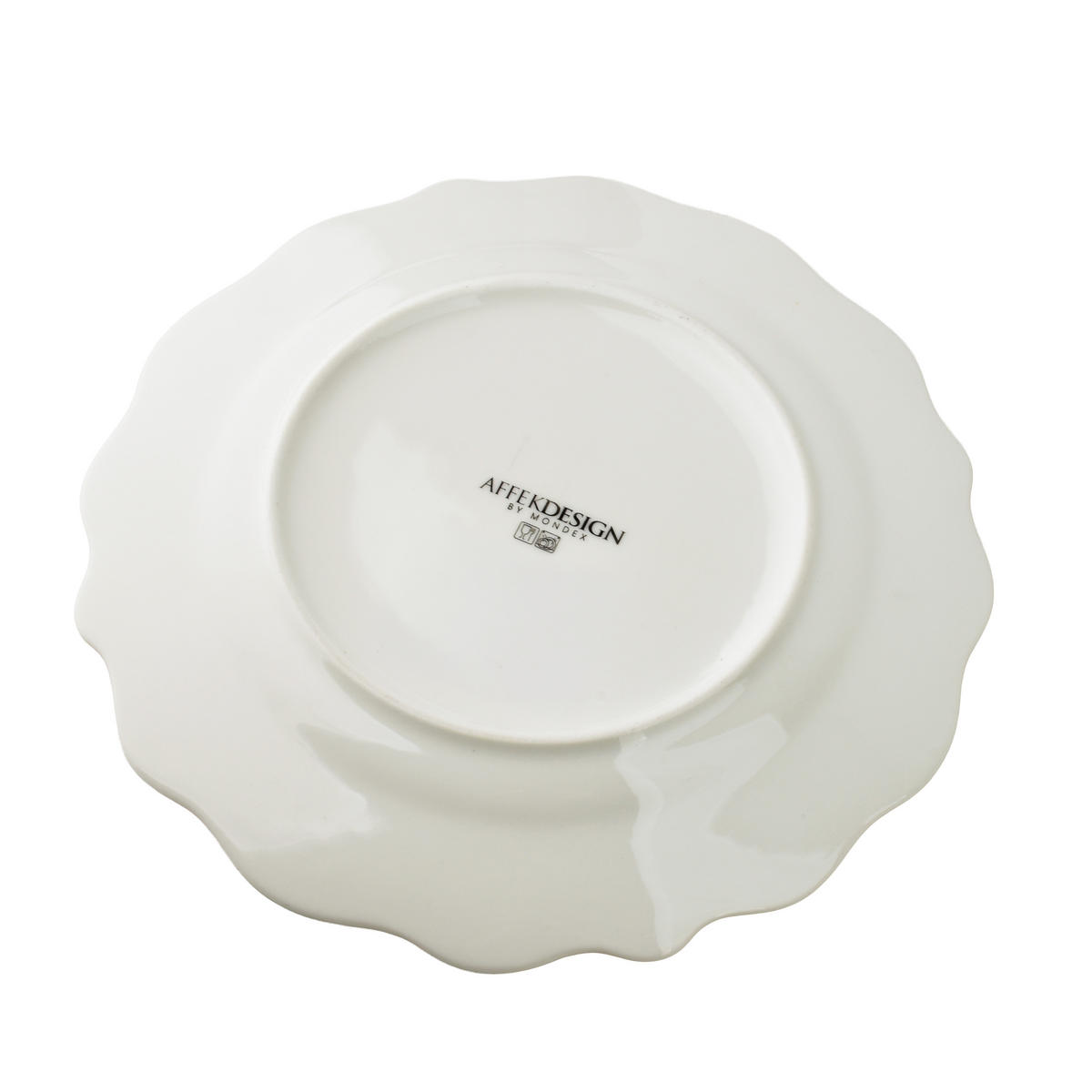 TALÍŘ DESSERTOVÝ Isabelle, 21/21/2cm - bílá, keramika (22/22/3cm) - Mondex