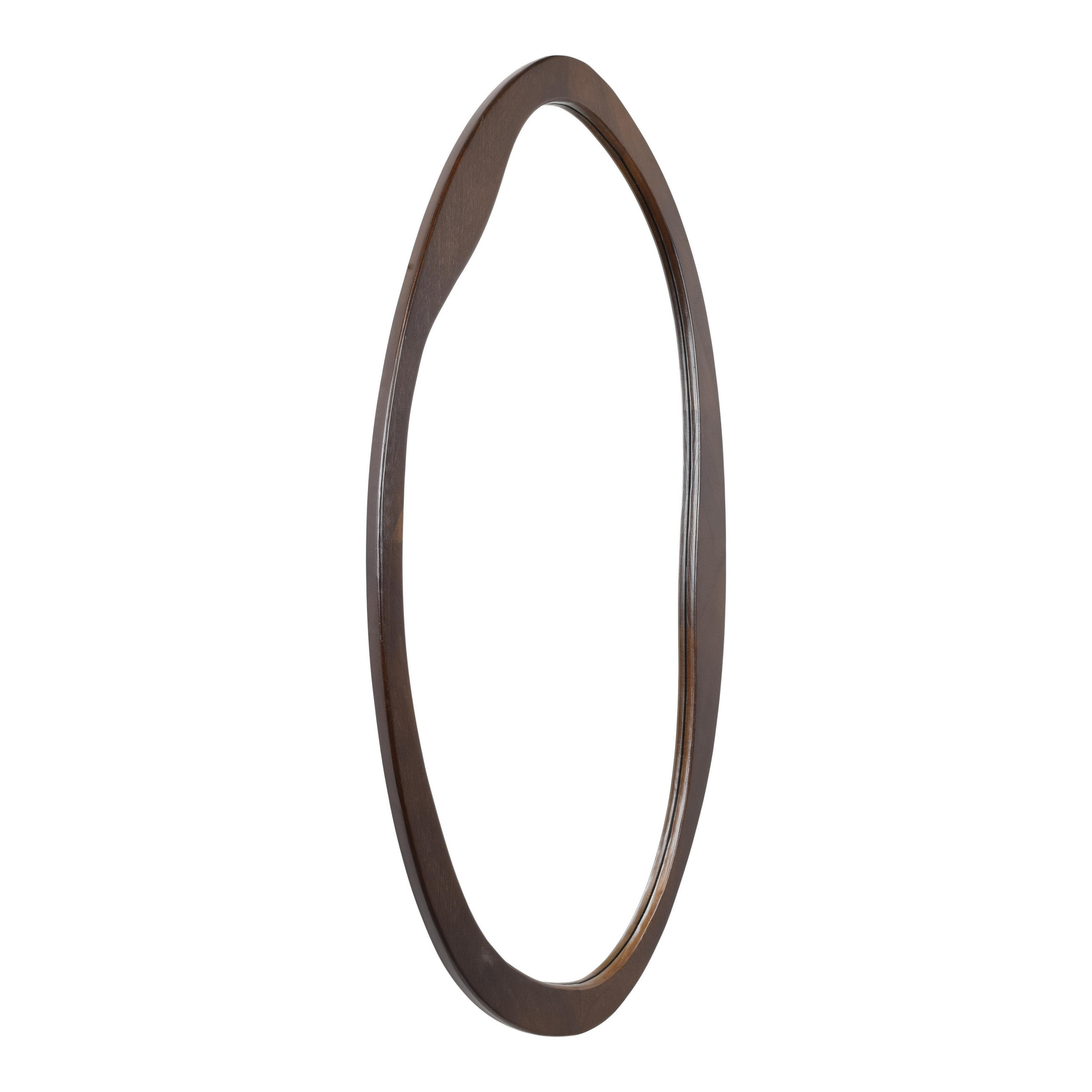 WANDSPIEGEL Yin Braun - Dunkelbraun, Metall (45/90/4cm) - Fragix