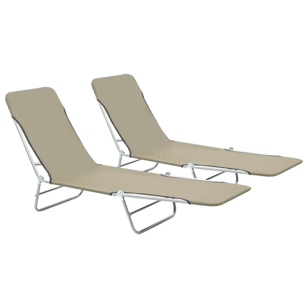 furnicato Klappliegen Taupe 56x24.5x182 cm