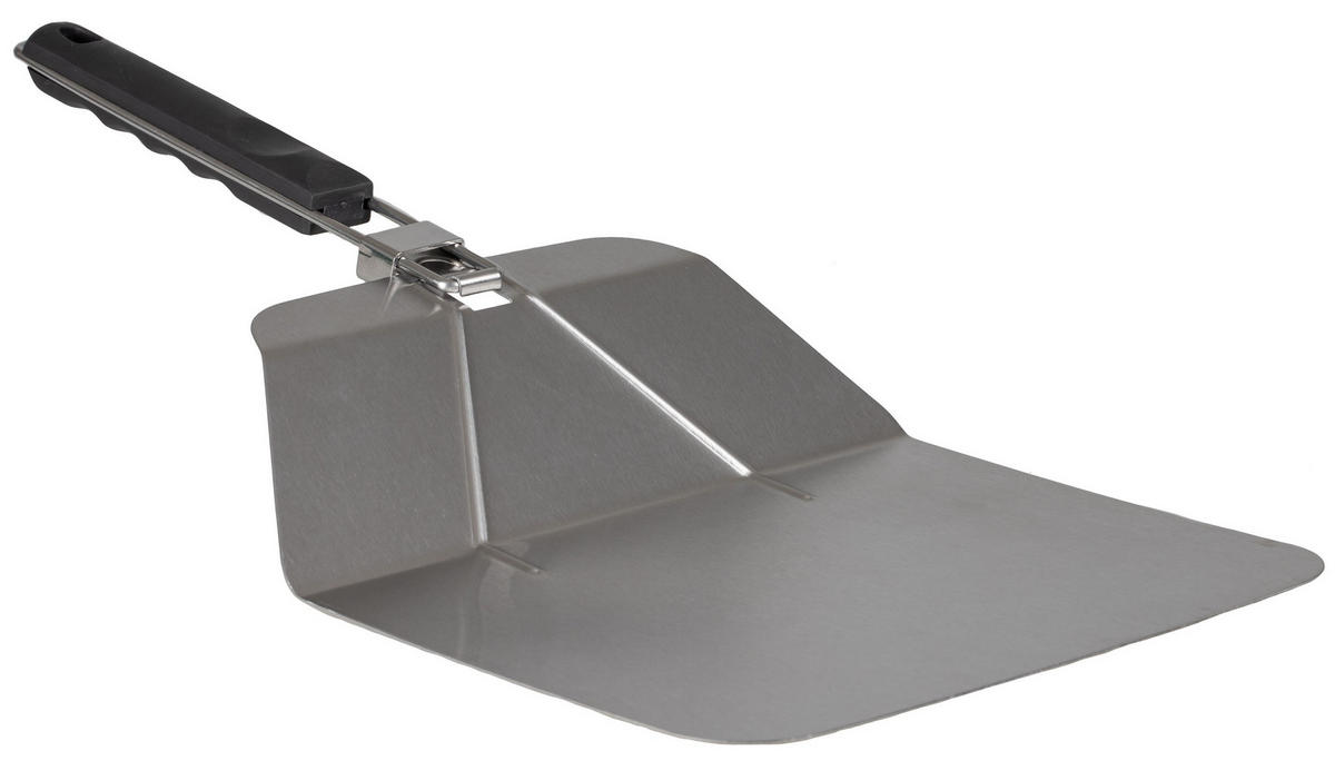 PIZZASERVICE Pizzaschaufel - 20 x 25 cm - Schwarz, Metall (25/8/55cm) - Jay Hill