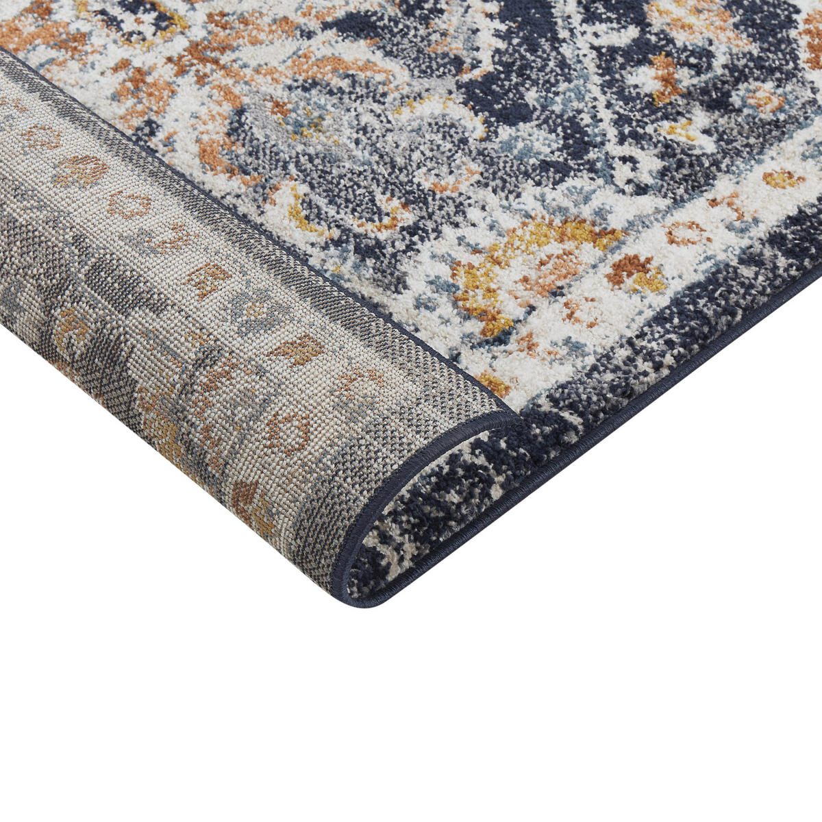 KURZFLOR-TEPPICH Malishka 150/80 cm - Blau, Kunststoff (80/150cm) - Beliani