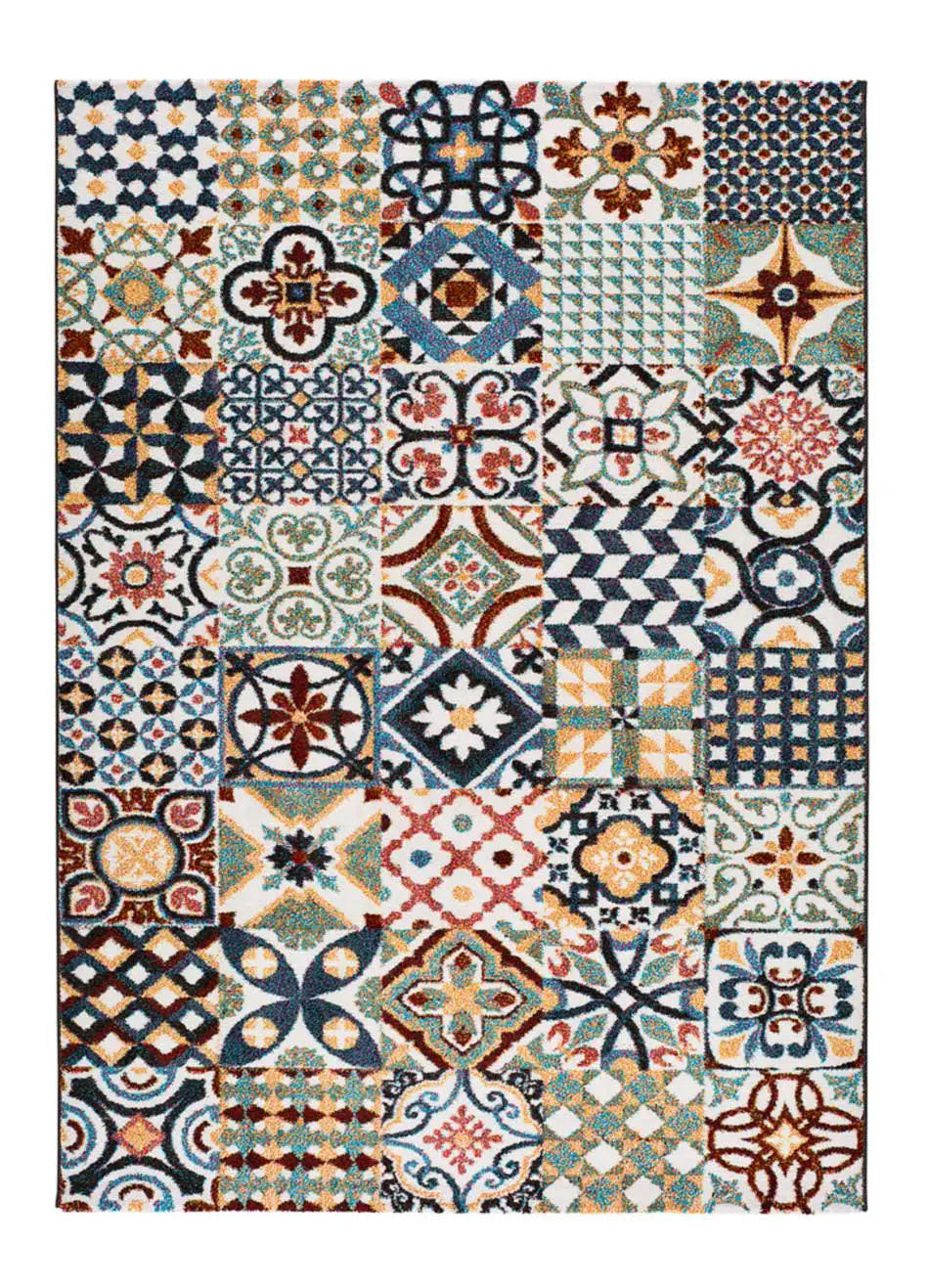 Atticgo Kurzflorteppich Mehrfarbig 140x200 cm
