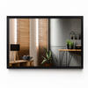 SPIEGEL 60 x 40 cm schwarzer Rahmen - Schwarz, Glas (60/40/1cm) - TULUP