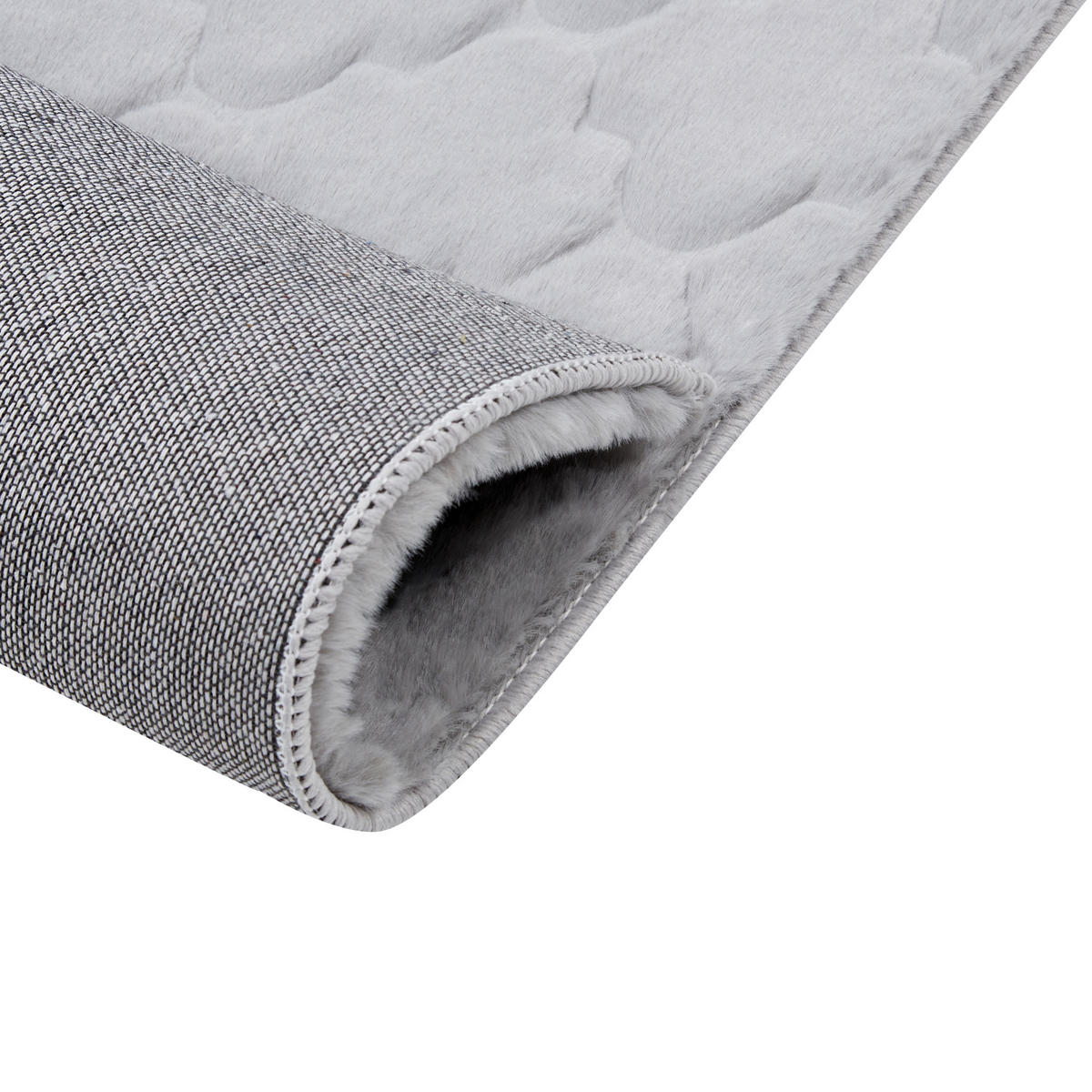 SHAGGY-KUNSTFELLTEPPICH Gharo 150/80 cm - Grau, Kunststoff (80/150cm) - Beliani