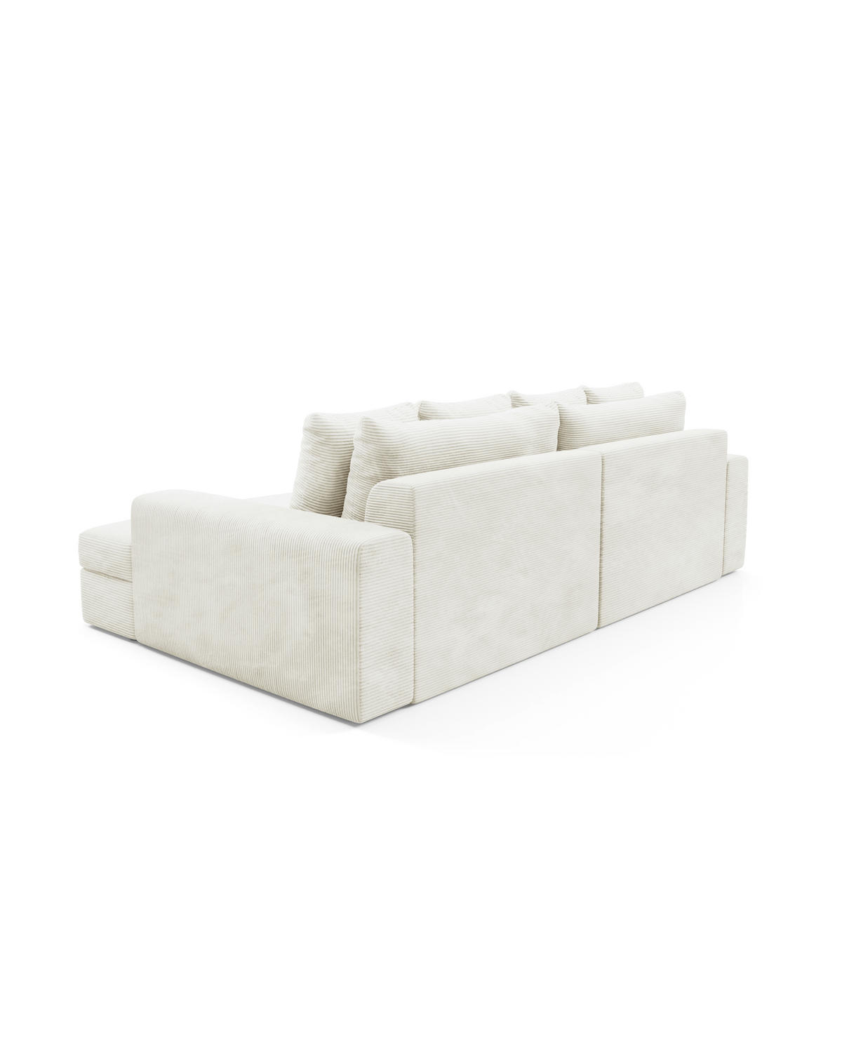 SOFA 4-Sitzer Cord beige - Beige, Textil (167/42/272cm) - Furnisell