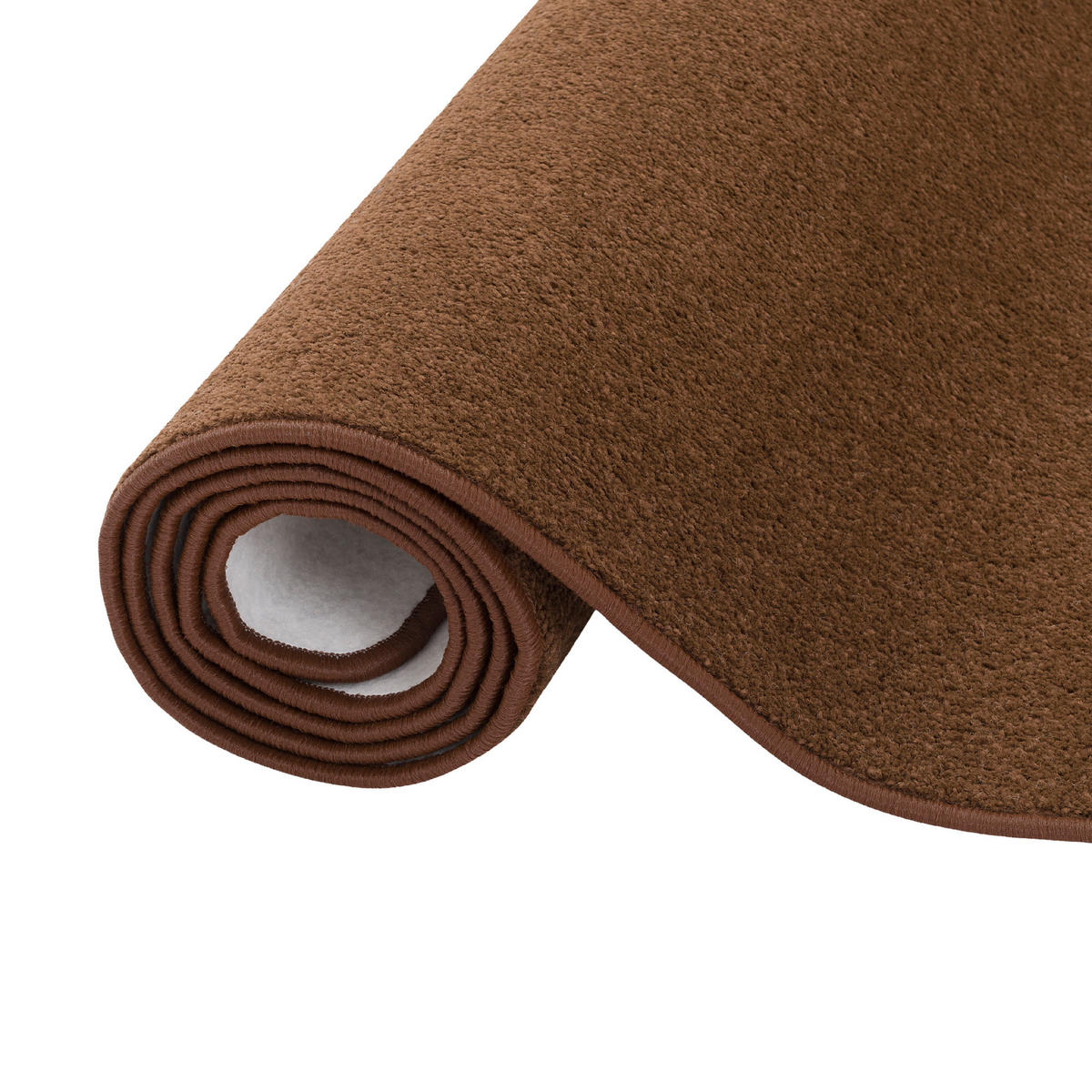 TREND VELOURS LÄUFER TEPPICH JOY - Braun, Textil (80/240cm) - Snapstyle