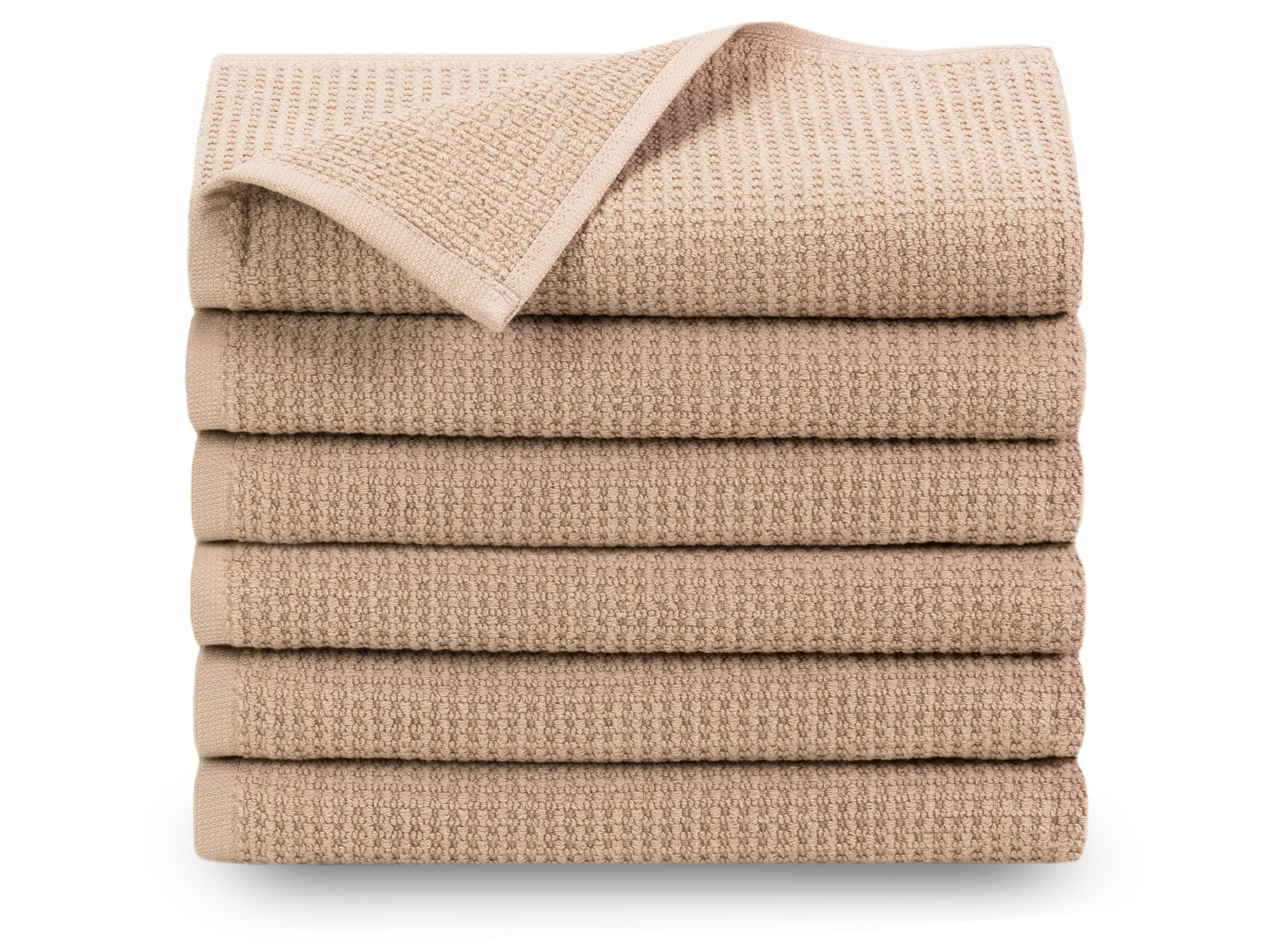 HANDTÜCHER, 6er-Set, 50x100 cm, 100% Baumwolle, Beige - Beige, Textil (50/100cm) - Zollner