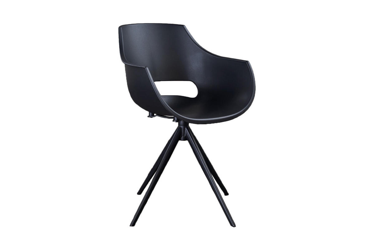 DREHSTUHL ZAJA Schwarz Kunststoff - Schwarz, Kunststoff (57/85/59cm) - KAWOLA