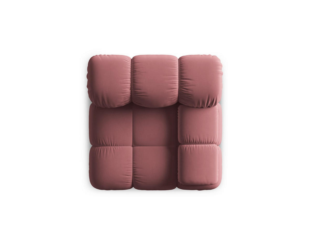 MODUL rechts Bellis aus Samt rosa - Pink, Textil (94/70/94cm) - Micadoni