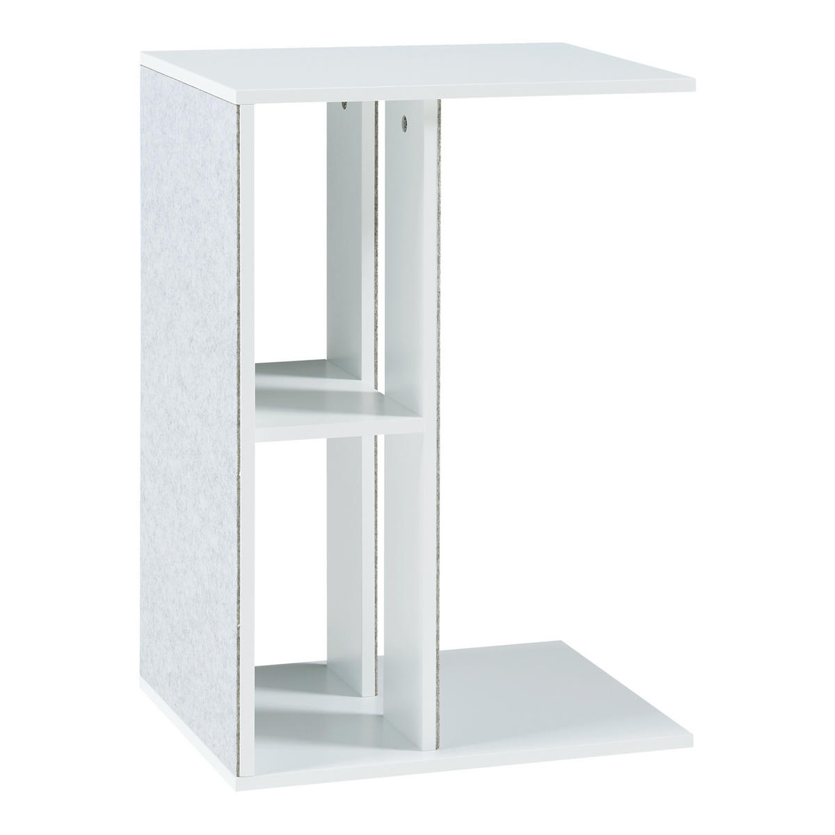 BEISTELLTISCH Ljungby - Weiß, Holzwerkstoff (30/40/58cm) - [en.casa]