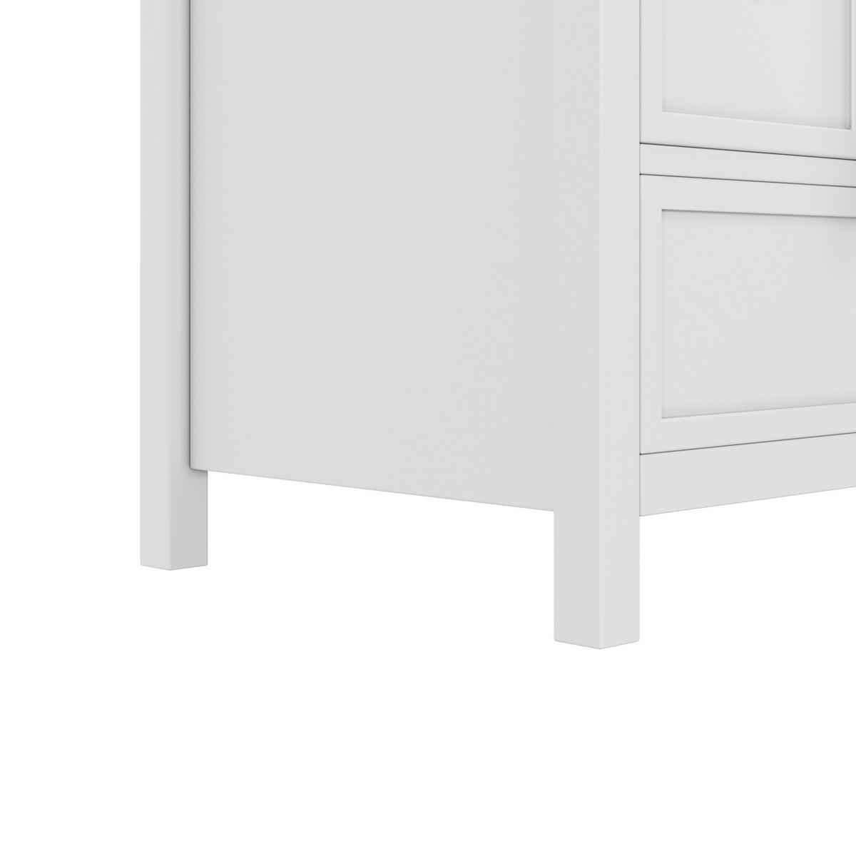 WASCHTISCH Weiß 120/50/86.5 cm - Weiß, Holz (120/86.5/50cm) - PANGIVO