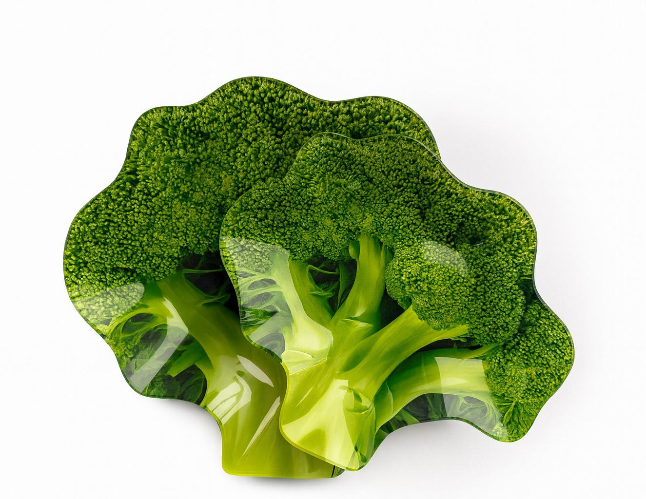 SERVIERPLATTE Aria Fresh Grün 15x18xh1 cm Glas - Grün, Glas (18/1/15cm) - Mondex