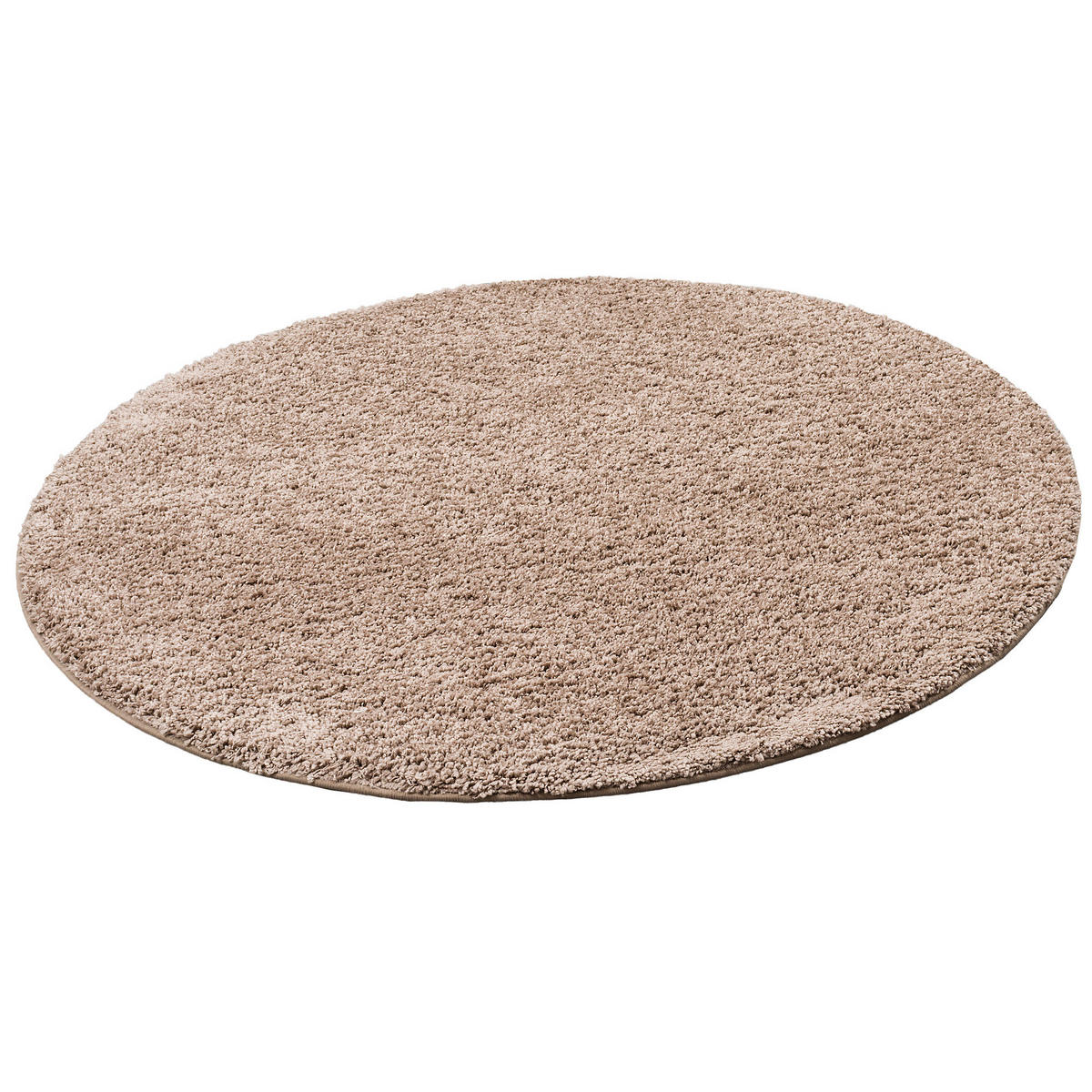 LUXUS HOCHFLOR LANGFLOR TEPPICH MILANO RUND - Mauve, Textil (200/200cm) - Snapstyle