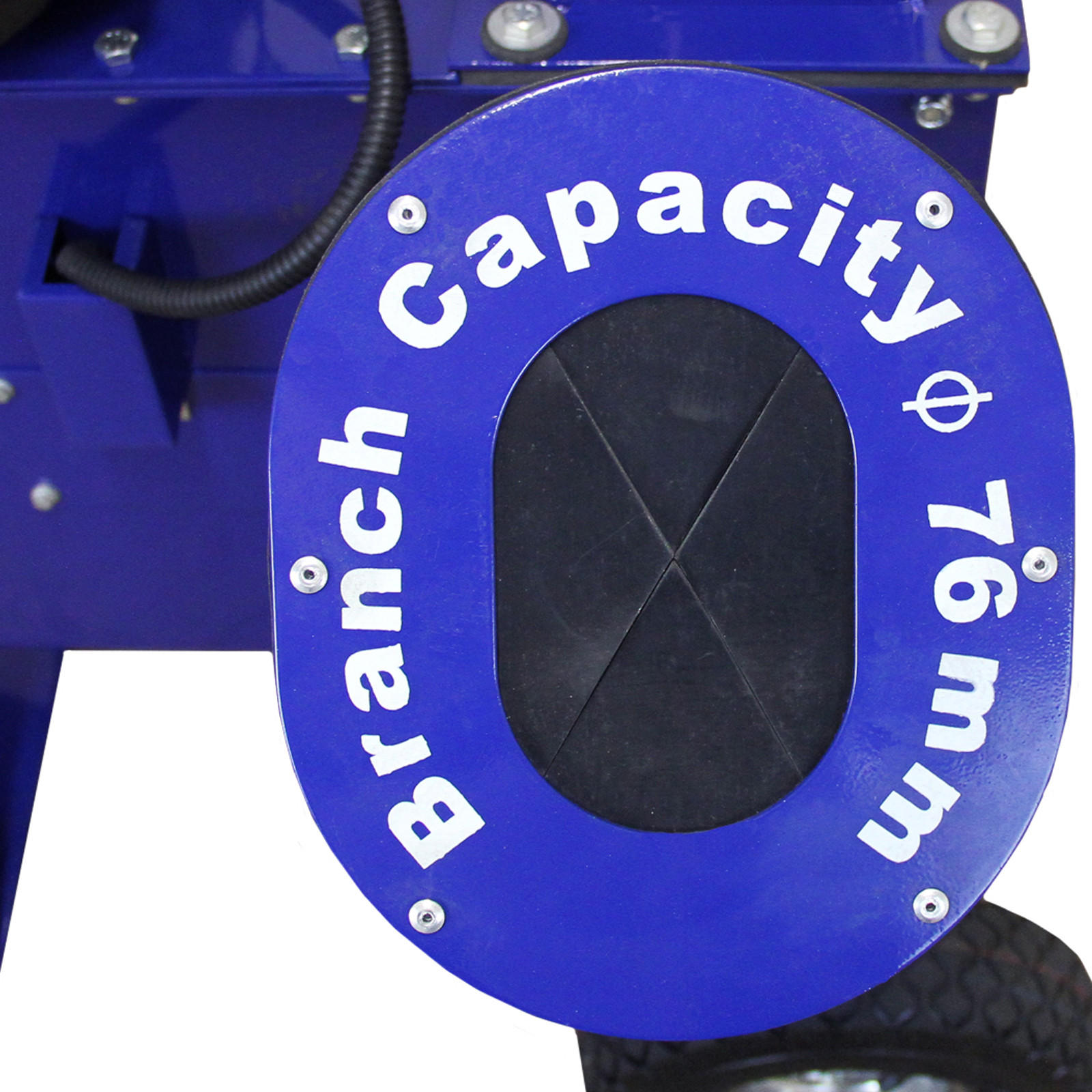 HOLZHÄCKSLER 7PS - Blau, Metall (74/134/94cm) - T-Mech