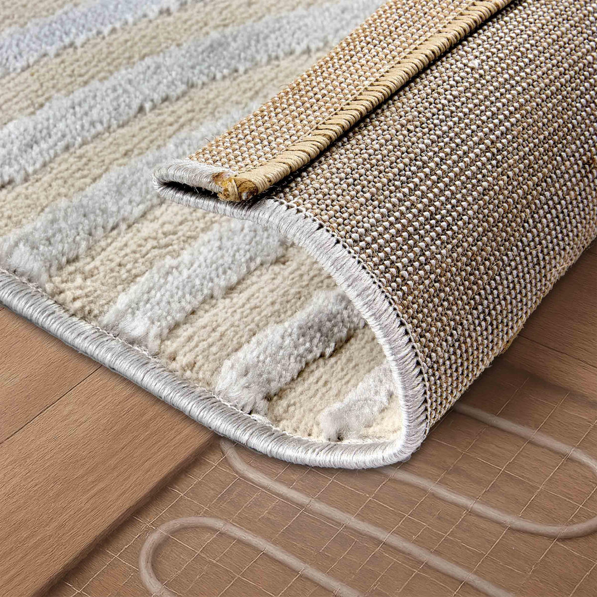 KURZFLORTEPPICH JULES - Silberfarben, Textil (160/230cm) - Astra