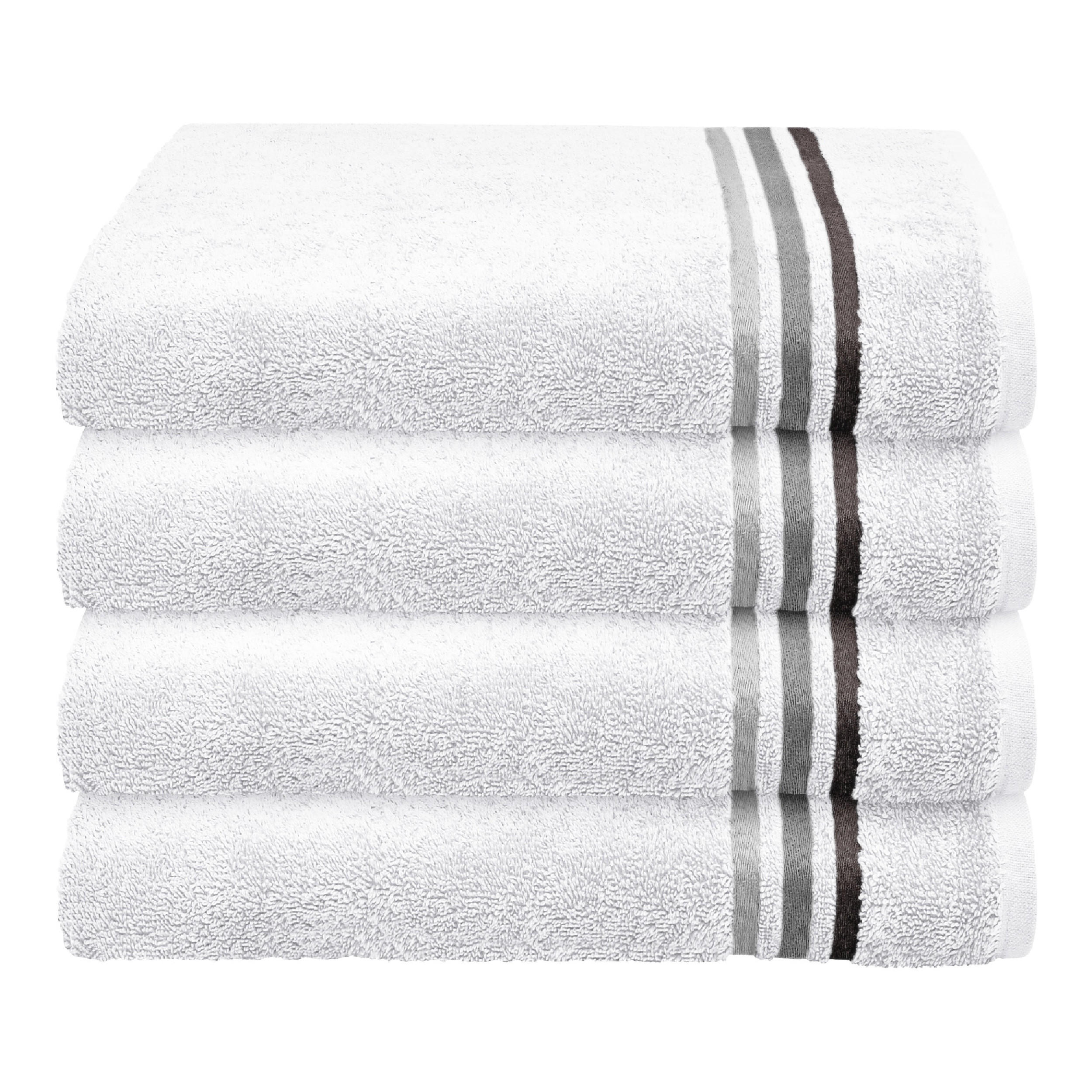 HANDTUCHSET Skyline Color - 4-teilig - 50 x 100 cm - Weiß - Weiß, Textil (50/100cm) - SCHIESSER