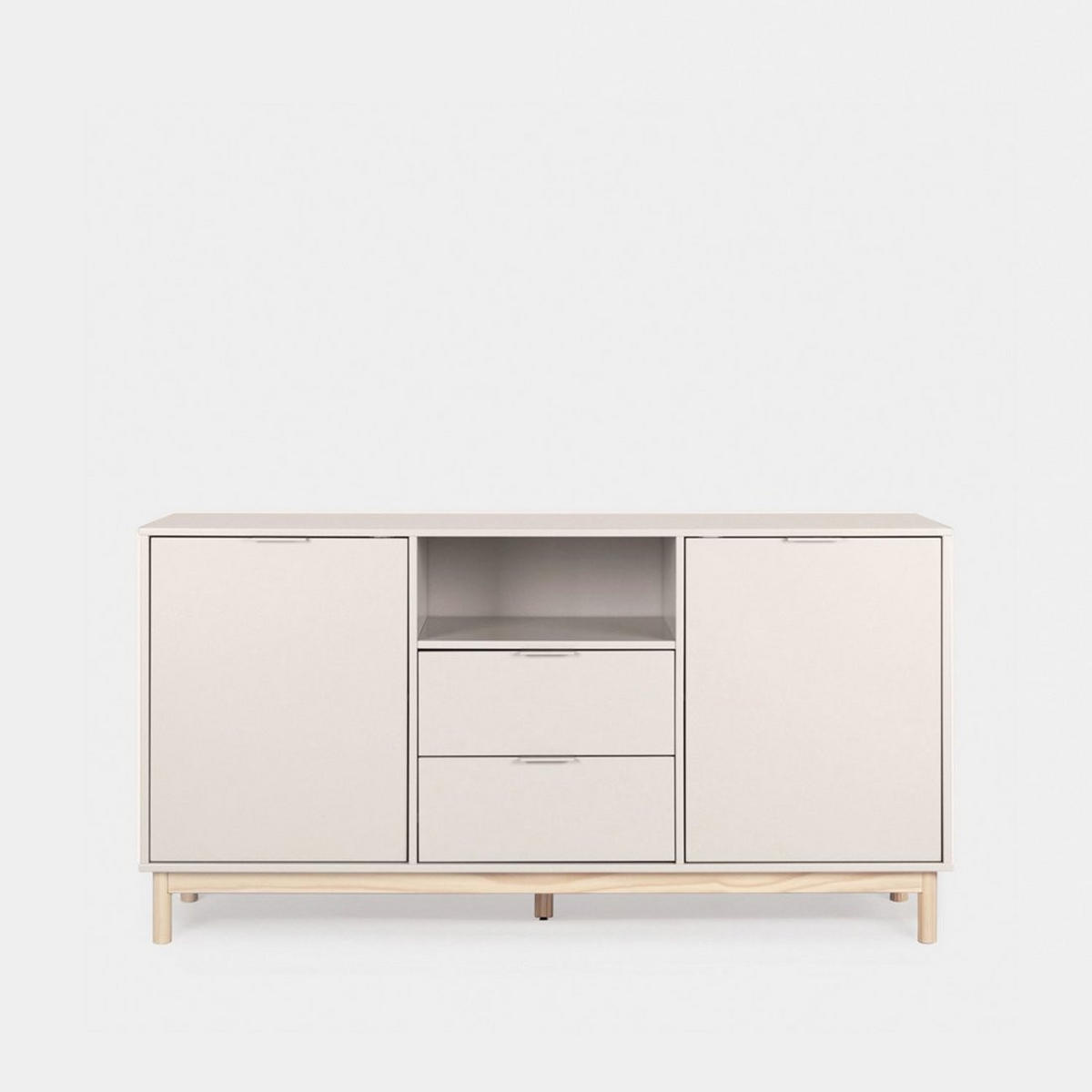 ANRICHTE NIEDRIGE Elian Weiß 150 cm x 78 cm - Weiß, Holzwerkstoff (150/78/38cm) - Klast Home