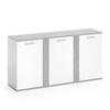 KOMMODE Novelli Beton 155 x 80 cm mit Türen - Grau, Holzwerkstoff (40/80/155cm) - Vicco