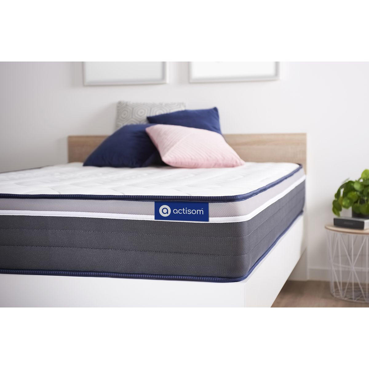 MATRATZE Actilatex plus Latex und Memory-Schaum 100 x 200 cm h4 - Weiß, Textil (100/200cm) - ACTISOM
