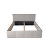 POLSTERBETT Dalas Hellgrau 100 x 200 x 40 cm Stauraum ohne hydraulische Funktion Mit hochwertiger Matratze H2 (bis 100 kg) und Lattenrost - Hellgrau, Holz (100/200cm) - Halmon Schlafkomfort Betten 