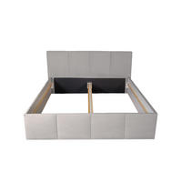 POLSTERBETT Dalas Hellgrau 180 x 200 x 40 cm Stauraum ohne hydraulische Funktion Mit hochwertiger Matratze H2 (bis 100 kg) und Lattenrost - Hellgrau, Holz (180/200cm) - Halmon Schlafkomfort Betten 
