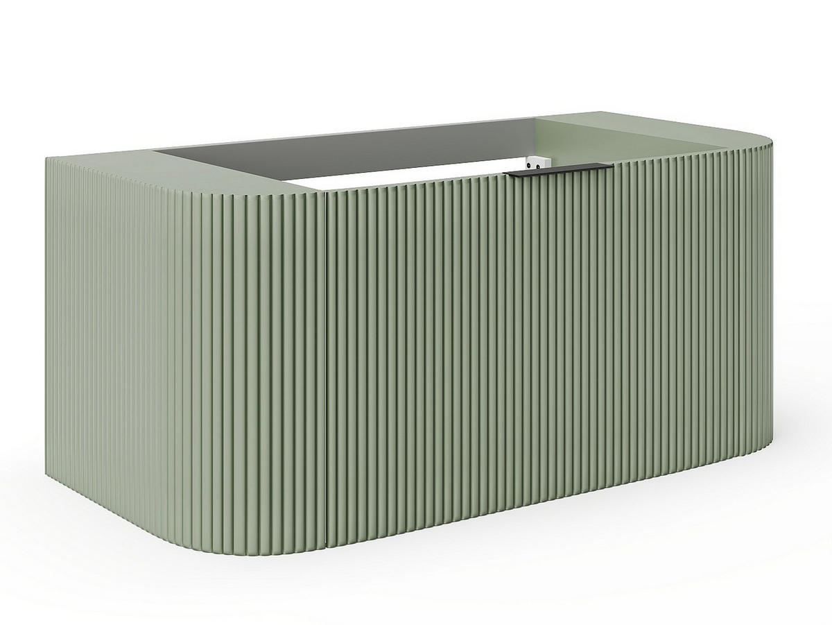 EINZELWASCHTISCH - 99cm x 50cm - MDF - grün - LOMERI - Grün, Holz (99/45/50cm) - Vente-Unique