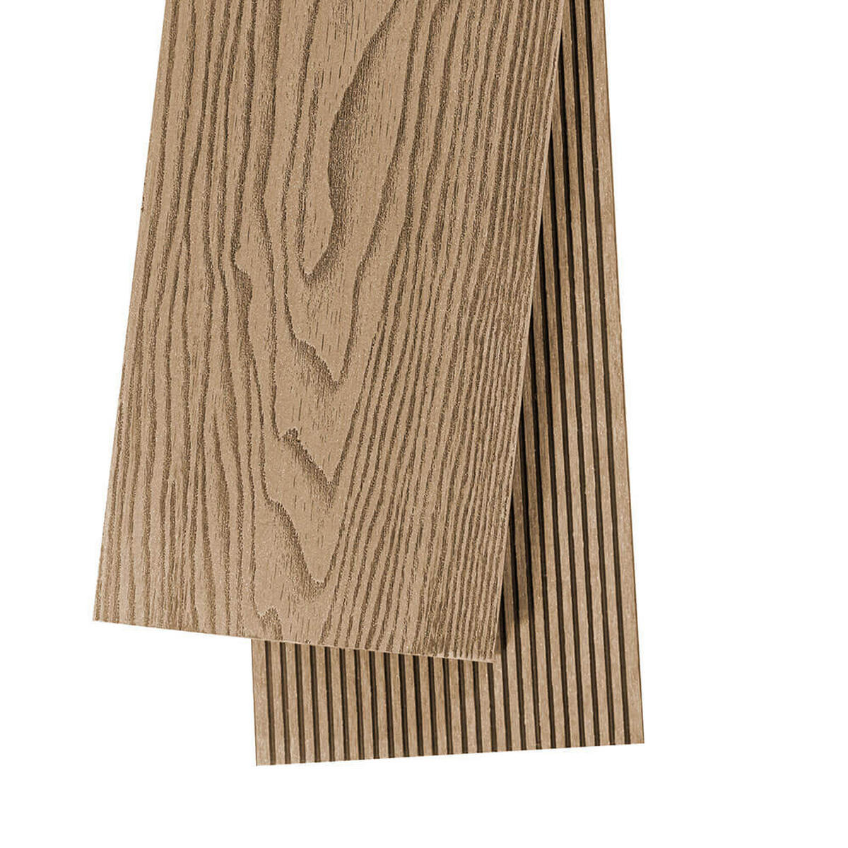 TERRASSENDIELEN SAMANA PREMIUM - Teak, 10m² - Teakfarben, Kunststoff (220/14.6/2.5cm) - Home Deluxe