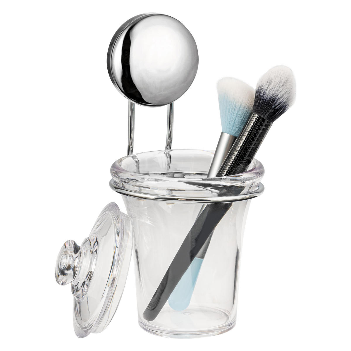 WATTESTÄBCHENHALTER MOON-LOC, transparent - Edelstahlfarben, Kunststoff (89/117/89cm) - bremermann