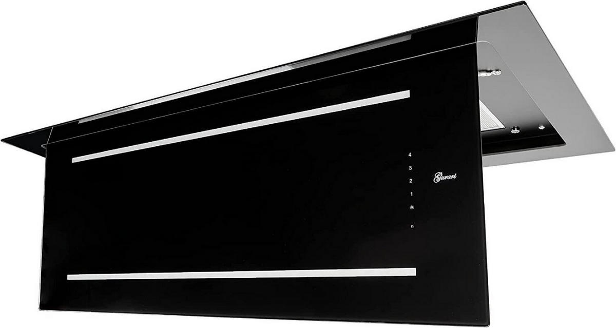 DUNSTABZUGSHAUBE GCH C 341 120 BL 120 cm Schwarz - Schwarz, Glas (120/10/60cm) - Gurari
