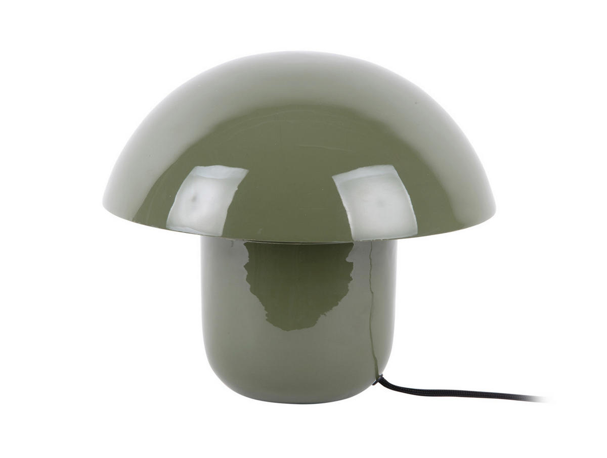TISCHLAMPE Fat Mushroom 29/29/25 cm - Grün, Metall (29/29/25cm) - Leitmotiv