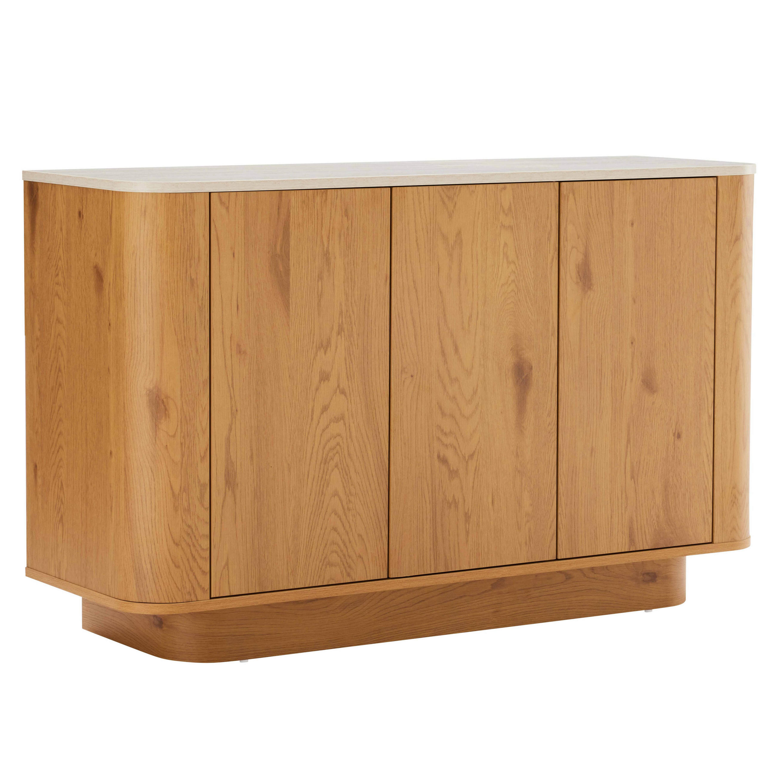 SIDEBOARD, helles Holz - Beige, Holz (120/75/40cm) - Oviala