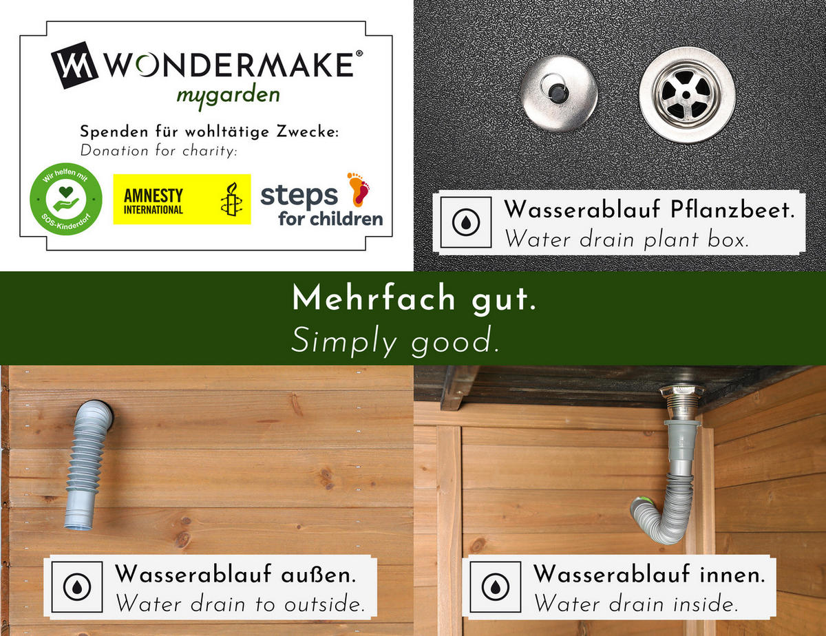 MÄHROBOTERGARAGE cubilio2 - Braun, Holz (78.5/80/96cm) - WONDERMAKE