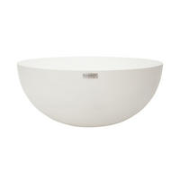 COUCHTISCH CHRONOS aus Beton Groß 107 x 107 x 39.5 cm - Creme, Naturmaterialien (107/107/39.5cm) - Elementi