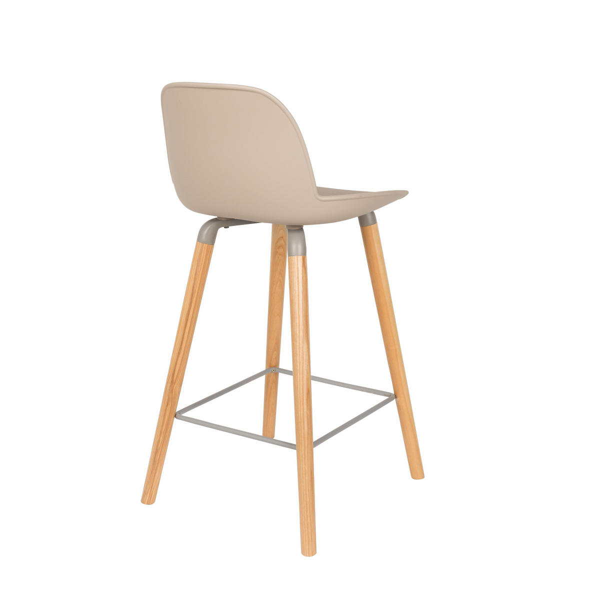 BARHOCKER Albert Kuip Rückenlehne 65 cm Taupe/ Beige - 2 er Set - Taupe, Kunststoff (45/89/47.5cm) - Zuiver