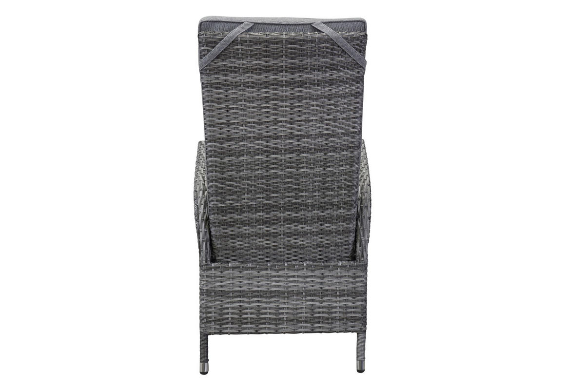 GARTENSTUHL Trenton 68x60x109 cm, Kunststoff, Anthrazit - Anthrazit, Kunststoff (68/109/60cm) - dasmöbelwerk