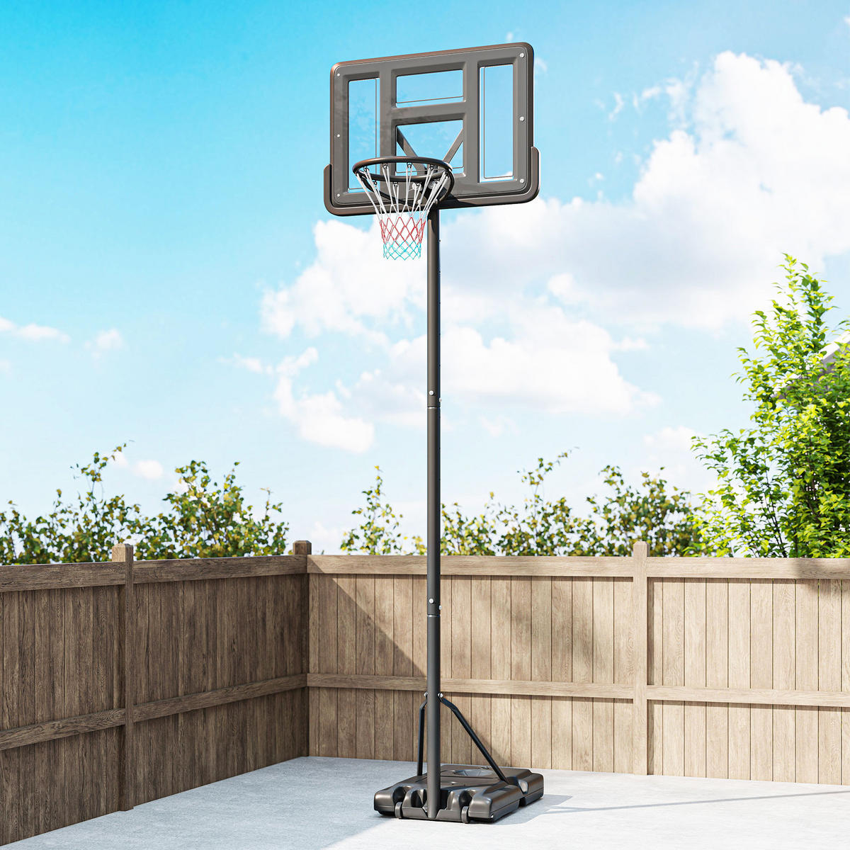 BASKETBALLSTÄNDER DE-10524 Schwarz - Schwarz, Metall (60/90cm) - ComfortXL