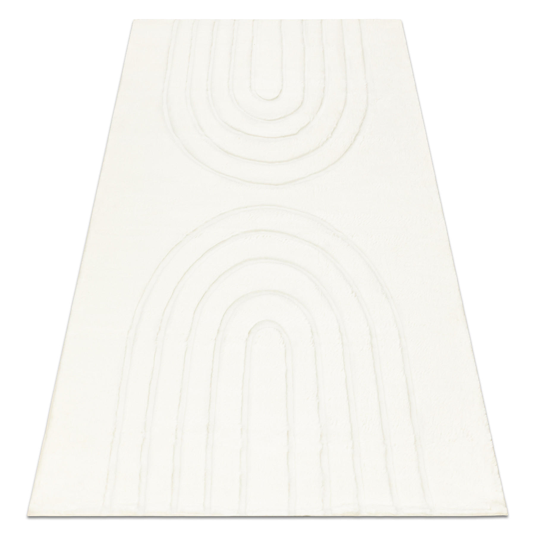 CURVY Arches waschbarer 160/220 cm - Weiß, Textil (160/220cm) - rugsX