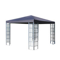 RANKPAVILLON 3x3m Anthrazit - Grau, Metall (300/256/300cm) - QUICK STAR