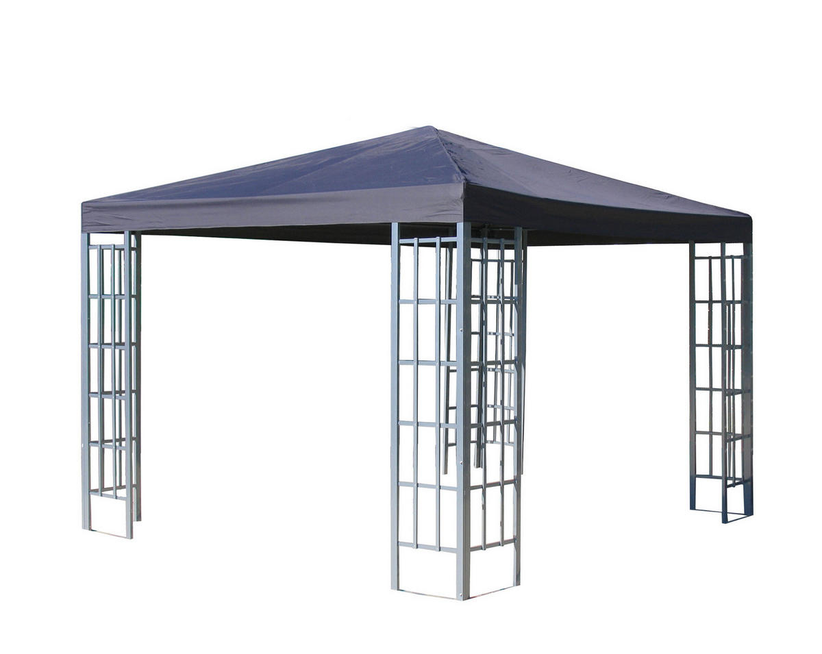RANKPAVILLON 3x3m Anthrazit - Grau, Metall (300/256/300cm) - QUICK STAR