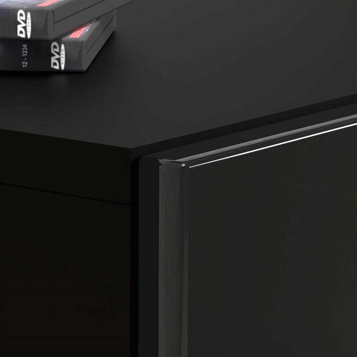 TV LOWBOARD Schwarz Hochglanz 180/30/40 - Schwarz Hochglanz, Holzwerkstoff (180/30/40cm) - RAUMHIRSCH FURNITURE