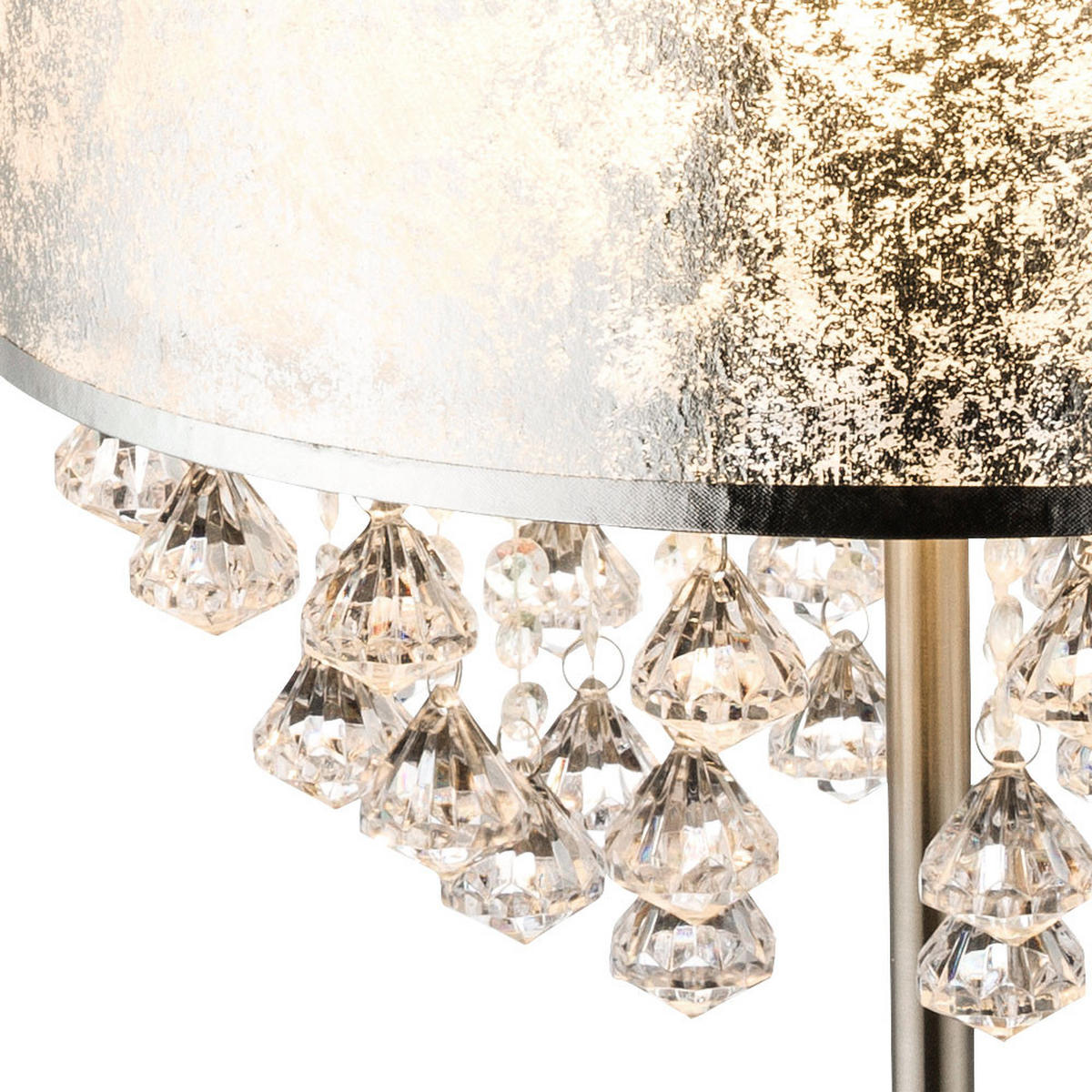 LED TISCHLEUCHTE AMY Silber Metall - Silberfarben, Metall (32/32/56cm) - Globo Lighting