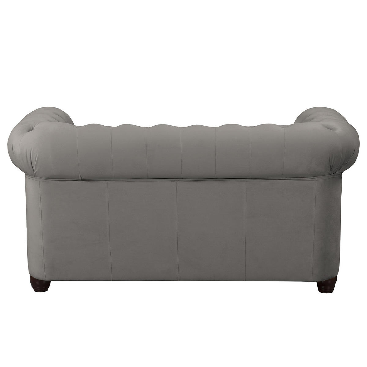 2-SITZER SOFA - Taupe/Buchefarben, Buchenholz/Textil (148/72/86cm) - home24