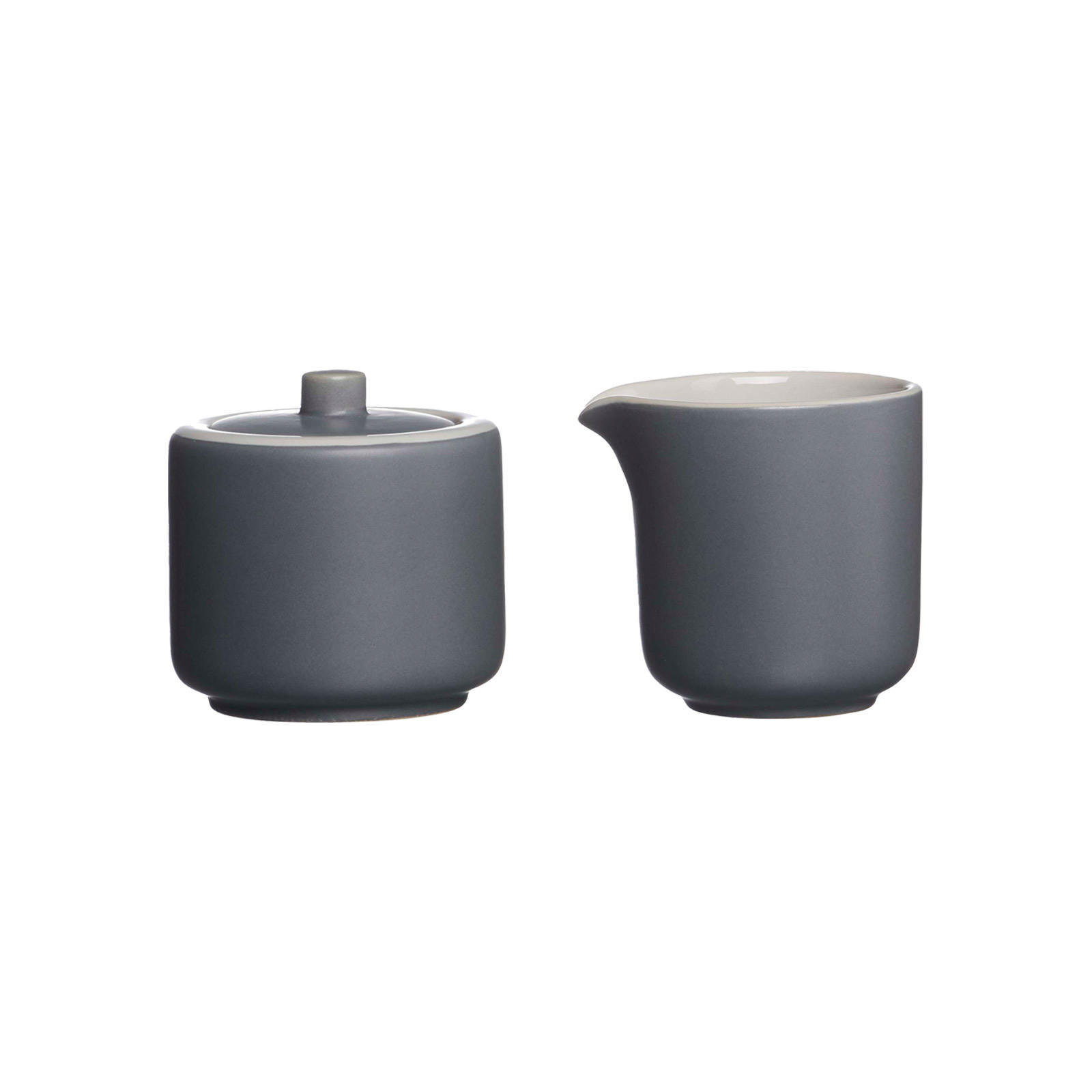 MILCH- UND ZUCKERSET Jasper grau 2er Set - Grau, Keramik (1/1cm) - Ritzenhoff Breker