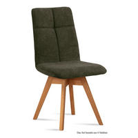 ESSZIMMERSTUHL drehbar (6er-Set) Dorea 47x92x60 Eiche geölt/Khaki - Dunkelgrün/Eichefarben, Kunststoff (60/92/47cm) - 58aufmkessel