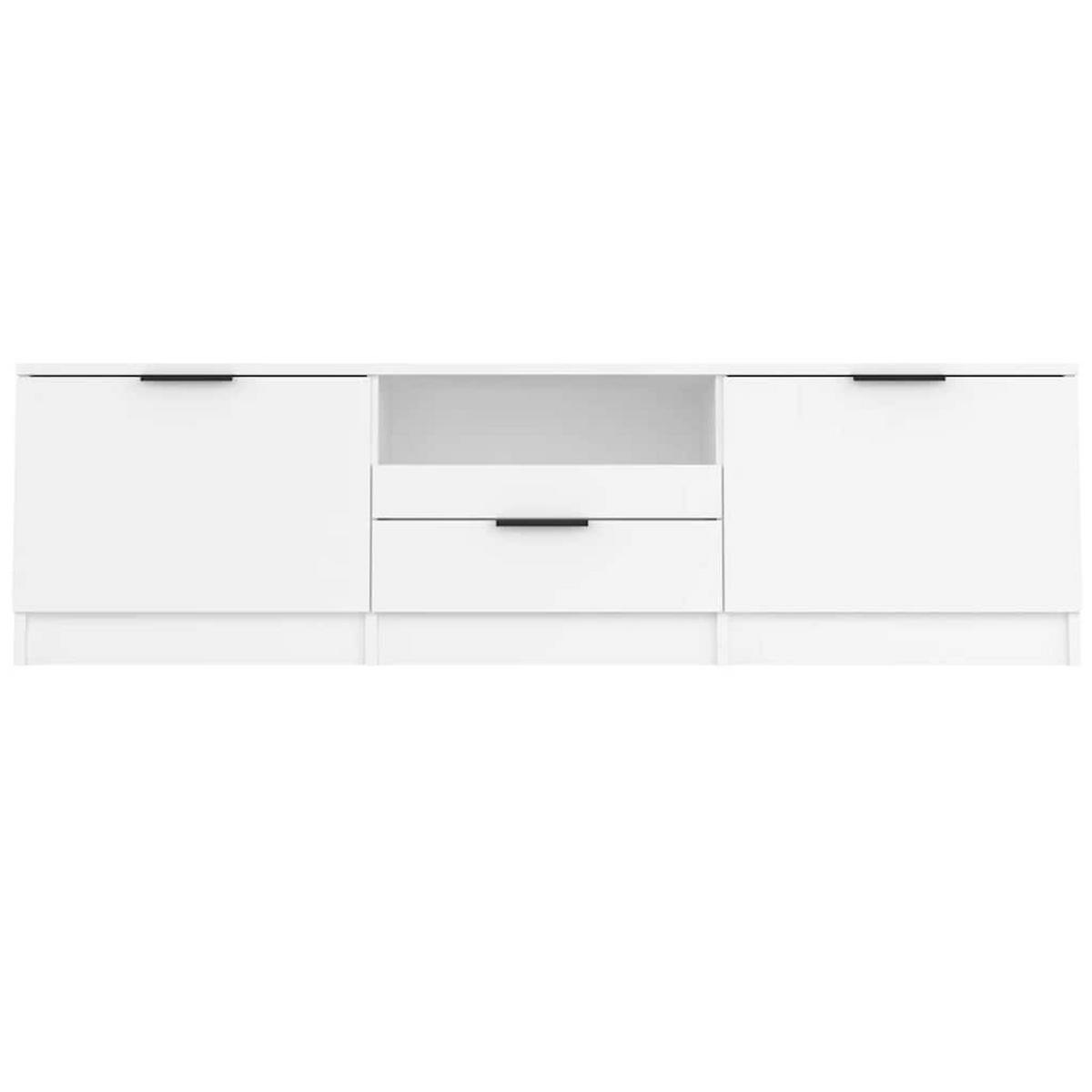 TV-SCHRANK Weiss 140/35/40 Cm Holzwerkstoff - Weiß, Holzwerkstoff (35/40/140cm) - vidaXL