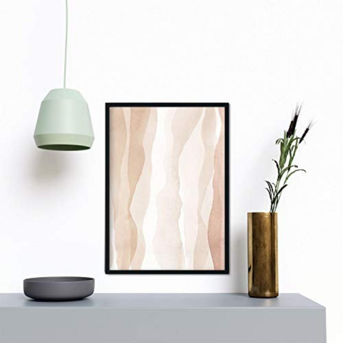 POSTER Set mit 4 Kunst Folien mit abstrakten Formen und Figuren A3 Rahmenlos - Klar, Papier (29.7/3/42cm) - Nacnic