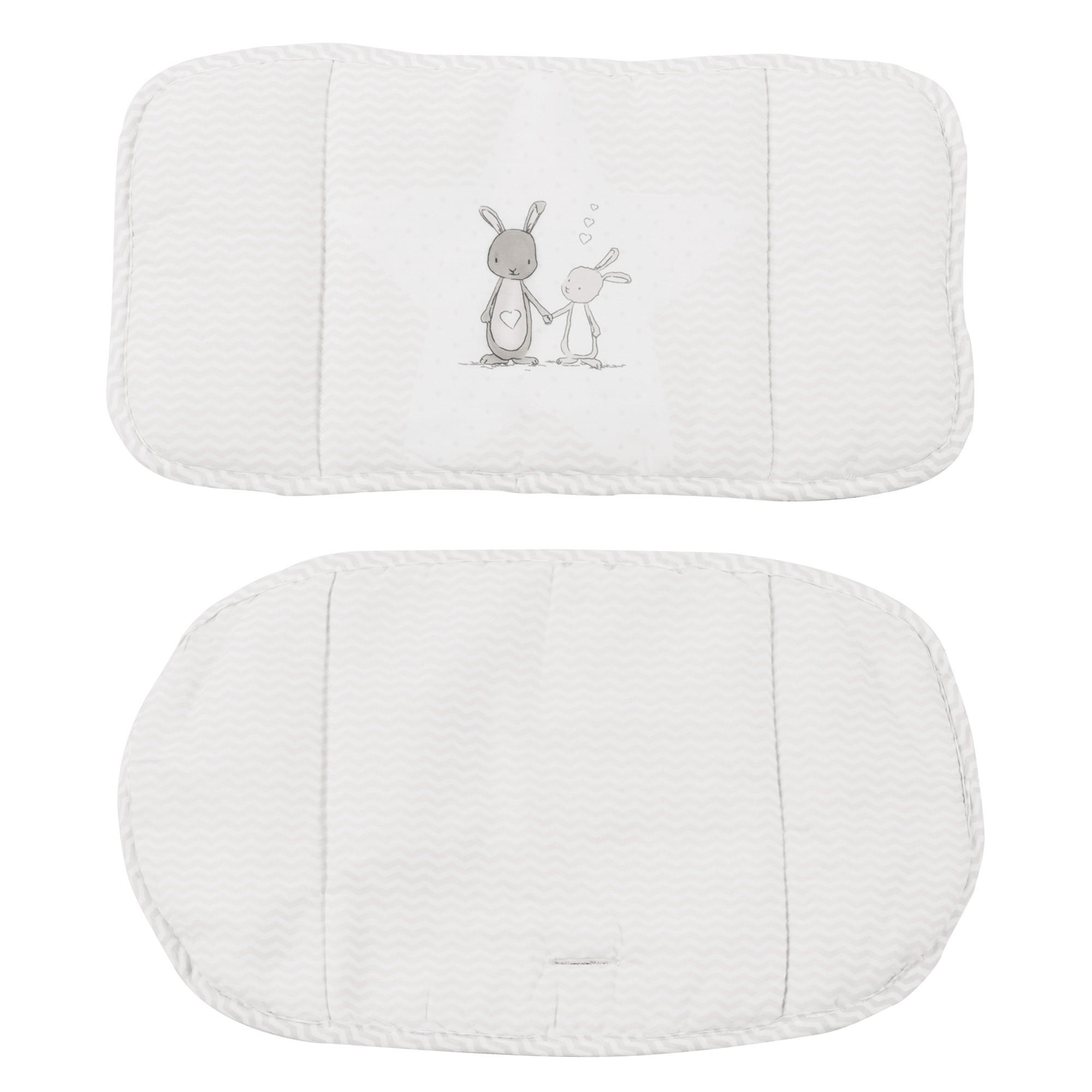 HOCHSTUHL-SITZVERKLEINERER 2-teilig Fox & Bunny - Weiß, Textil (27/59/43cm) - Roba